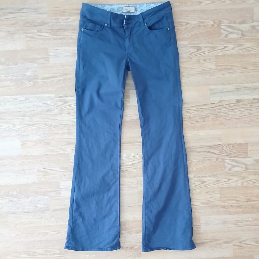 Paige Premium Hidden Hills Bootcut Pants Cotton 33" Inseam Size 28